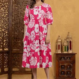 Krati Creations Women Floral Printed Floral Anarkali Kurta image 2