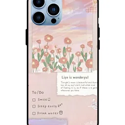 QRIOH Floral Printed iPhone 13 Pro Back Case Mobile Accessories image 4
