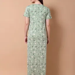 THE MAMA KLUB Printed Maxi Nightdress image 5
