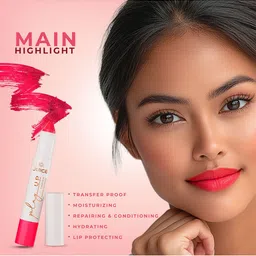 JUICE Play Up Transfer Proof Long Stay Lip Crayon with Shea Butter - Vino Vibes MCR12 image 2