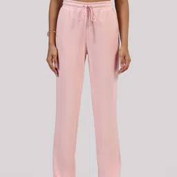 Blissclub Women Relaxed Straight Leg Straight Fit High-Rise Trousers-image-60