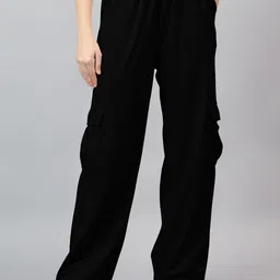 Kotty Women High-Rise Easy Wash Trousers-image-19