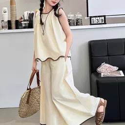 LULU & SKY Girls Top with Palazzos image 4