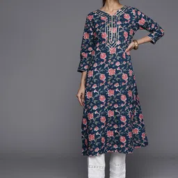 KSUT Women Cotton Floral Printed Floral Kurta-picture-30
