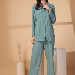 plusS Shirt Collar Shirt & Trousers Co-Ords-picture-45