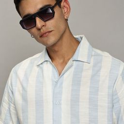 The Roadster Lifestyle Co. Men Premium Relaxed Fit Vertical Striped Cotton Casual Shirt-picture-31