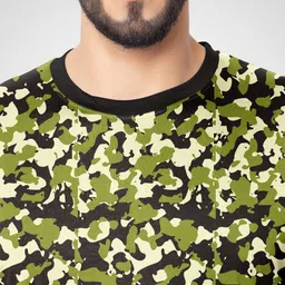 FTX Men Camouflage Printed Round Neck T-shirt image 4