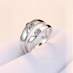 Teeragaj Set Of 2 Stone-Studded Couple Finger Rings-picture-25