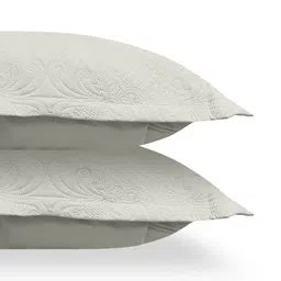 LABHAM Grey Quilted 300 GSM King Bed Cover image 4