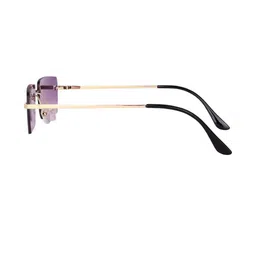 Arzonai Unisex Black Rectangle Sunglasses with UV Protected Lens image 2