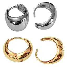 Crazy Fashion Pack Of 2 Contemporary Hoop Earrings-image-4