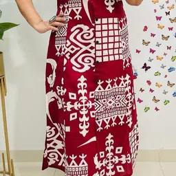 SRF JAIPUR Printed Mandarin Collar Tunic & Trousers Co-Ords image 3