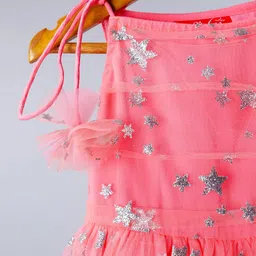 pspeaches Floral Net Fit & Flare Dress image 3