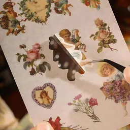 YK Vintage Scrapbooking Kit 125-Piece Aesthetic Journaling Set-picture-55