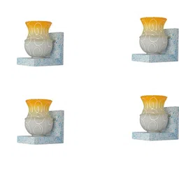 SOMIL Yellow Glass Cylinder Printed Wall Lamps-picture-35