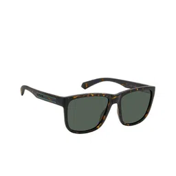 Polaroid Men Rectangle Polarised Sunglasses 206733HGC57UC-Green image 1