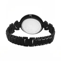 Miss Perfect Unisex Embellished Dial & Bracelet Style Straps Analogue Watch q120 image 3