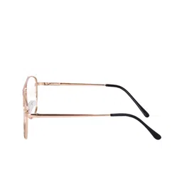 EYESACE Unisex Oversized UV Protected Sunglasses 3076 Gold-Clear image 2