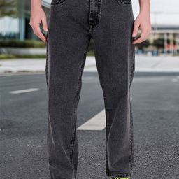ANGERHOOD Men Baggy Mid-Rise Jeans-picture-19