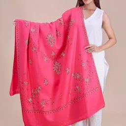 SWI Stylish Women Floral Woven Design Pashmina Shawl-picture-52