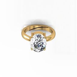 GenZcomplex Gold-Plated Brass Zircon Finger Ring-picture-0