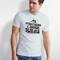 Seekbuylove Men Typography Printed Bio Finish T-shirt image 5