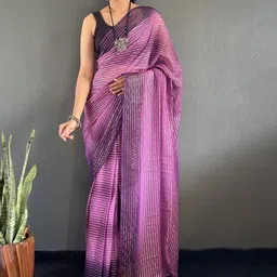 DIVASTRI Leheriya Printed Ready to Wear Leheriya Saree image 4