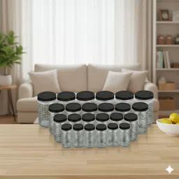 Plastic FoodSafe 24 Piece Plastic Jar set Storage Basket-image-82