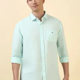 Allen Solly Men Solid Spread Collar Casual Shirt-picture-38