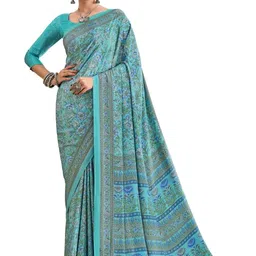 INDONIQ Floral Printed Saree-picture-37