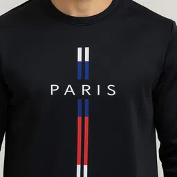 WILD ELEPHANT Men Typography Printed Round Neck Long Sleeves Sweatshirt image 3