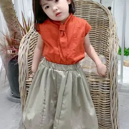 LULU & SKY Girls V-Neck Top With Skirt-picture-46