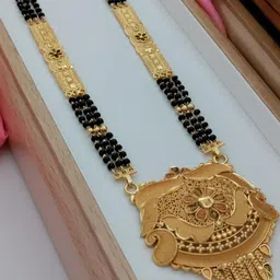 niva fashion Gold-Plated Brass Mangalsutra-picture-9