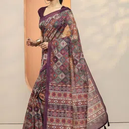 Libas Zari Silk Blend Saree-image-22