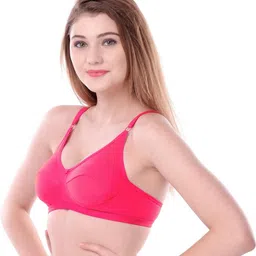 Samvar Pink Cotton Non-Wired Non Padded Minimizer Bra image 3