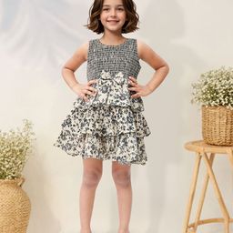 Toonyport Girls Floral Print Fit & Flare Dress-picture-23