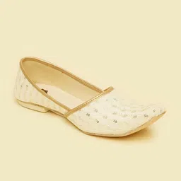 Manyavar Men Woven Design Ethnic Mojaris-image-42