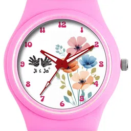 JI & JA Girls Brass Dial & Straps Analogue Watch JJ218 image 3
