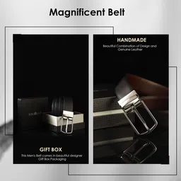 JND Men Leather Reversible Formal Belt image 2