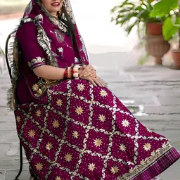 MADHUR HAND WORK ART Embroidered Semi-Stitched Lehenga & Unstitched Blouse With Dupatta image 2
