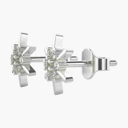 VALANOVA 14K White Gold 0.21 Ct Lab Grown Diamond Earring image 2