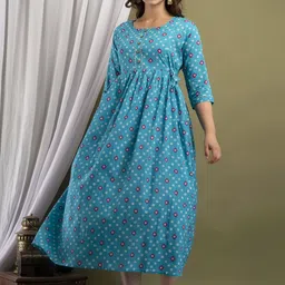 UrbanRang Print Maternity Maxi Dress-picture-22