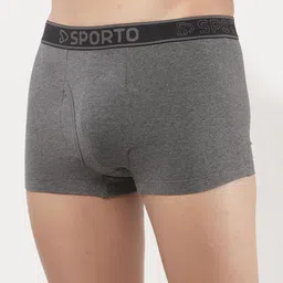 Sporto by Macho Men Pack Of 4 Combed Cotton Short Trunks Sprto_M1022-A1-G1-M1-Prt1-L image 2