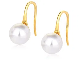 Peora Gold-Plated Pearls Beaded Circular Shaped Studs image 4