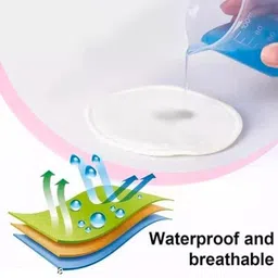 senkiddpro Nursing Cotton Milk Pads Reusable Washable Absorbent Comfort Fit Leak Proof6pc Nursing Breast Pad image 3