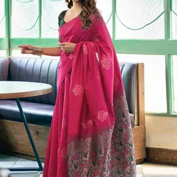 ZIKARAA Woven Design Zari Designer Saree image 2