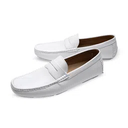 MICHEAL FERAAS Men Leather Driving Shoes-image-57