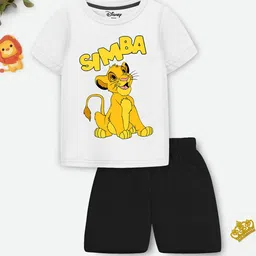 YK Disney Boys Pack of 2 The lion King & Simba Printed T-shirt With Shorts image 5
