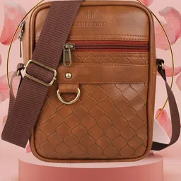 Fashion twist Unisex Textured Messenger Bag-picture-31