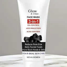 Elecsera Glow & Clean Face Wash With Charcoal & Tea Tree - 100 ml-picture-14